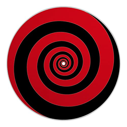 Next Ferry - Slipmat - Spirale rot - Plattenspieler Matte aus Filz - Slipmats für Dj's - Plattentellerauflage für alle Plattenspieler Turntables - gedruckt in Deutschland von Next Ferry