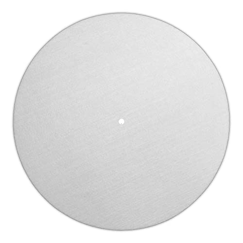 Next Ferry - Slipmat - Weiß - Plattenspieler Matte aus Filz - Slipmats für Dj's - Plattentellerauflage für alle Plattenspieler Turntables - gedruckt in Deutschland von Next Ferry