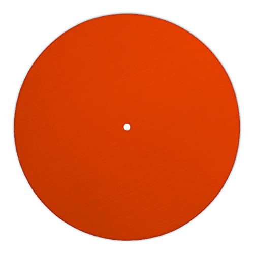 Next Ferry - Slipmat - orange - Plattenspieler Matte aus Filz - Slipmats für DJ's - Plattentellerauflage für alle Plattenspieler Turntables - gedruckt in Deutschland von Next Ferry