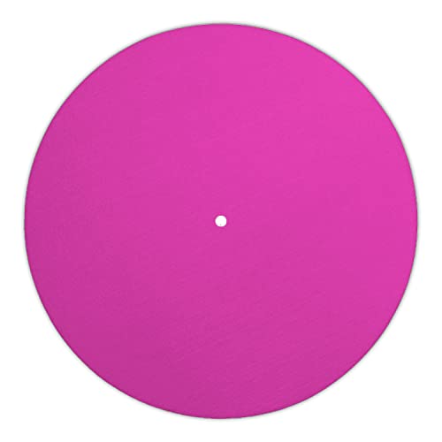 Next Ferry - Slipmat - pink - Plattenspieler Matte aus Filz - Slipmats für DJ's - Plattentellerauflage für alle Plattenspieler Turntables - gedruckt in Deutschland von Next Ferry