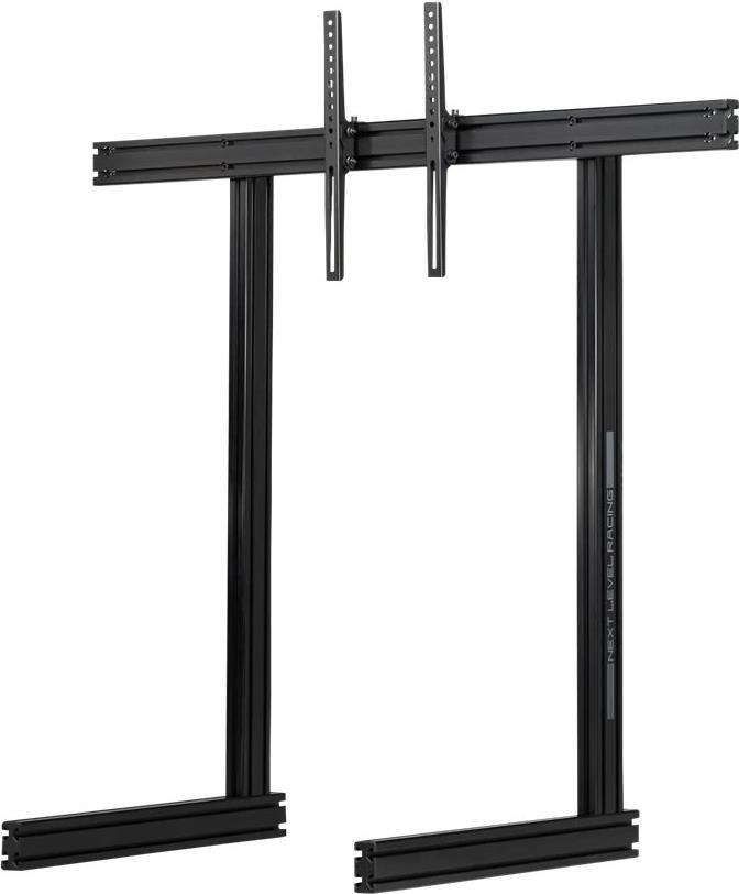 Next Level Racing Elite - Aufstellung - für Monitor - eloxiertes stranggepresstes Aluminium, pulverbeschichteter Kohlenstoffstahl - Schwarz - Bildschirmgröße: 53,3-165,1 cm (21-65) - freistehend (NLR-E035) von Next Level Racing