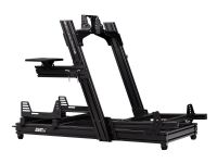 Next Level Racing GTLite Front &amp  Side Mount Edition - Rennsimulator Cockpitrahmen - schwenkbar - eloxiertes Aluminium, Karbonstahl - schwarz von Next Level Racing