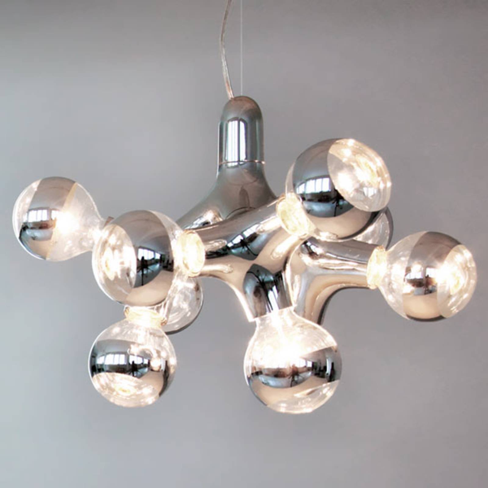 next DNA Chandelier - Designer-Kronleuchter, chrom von Next