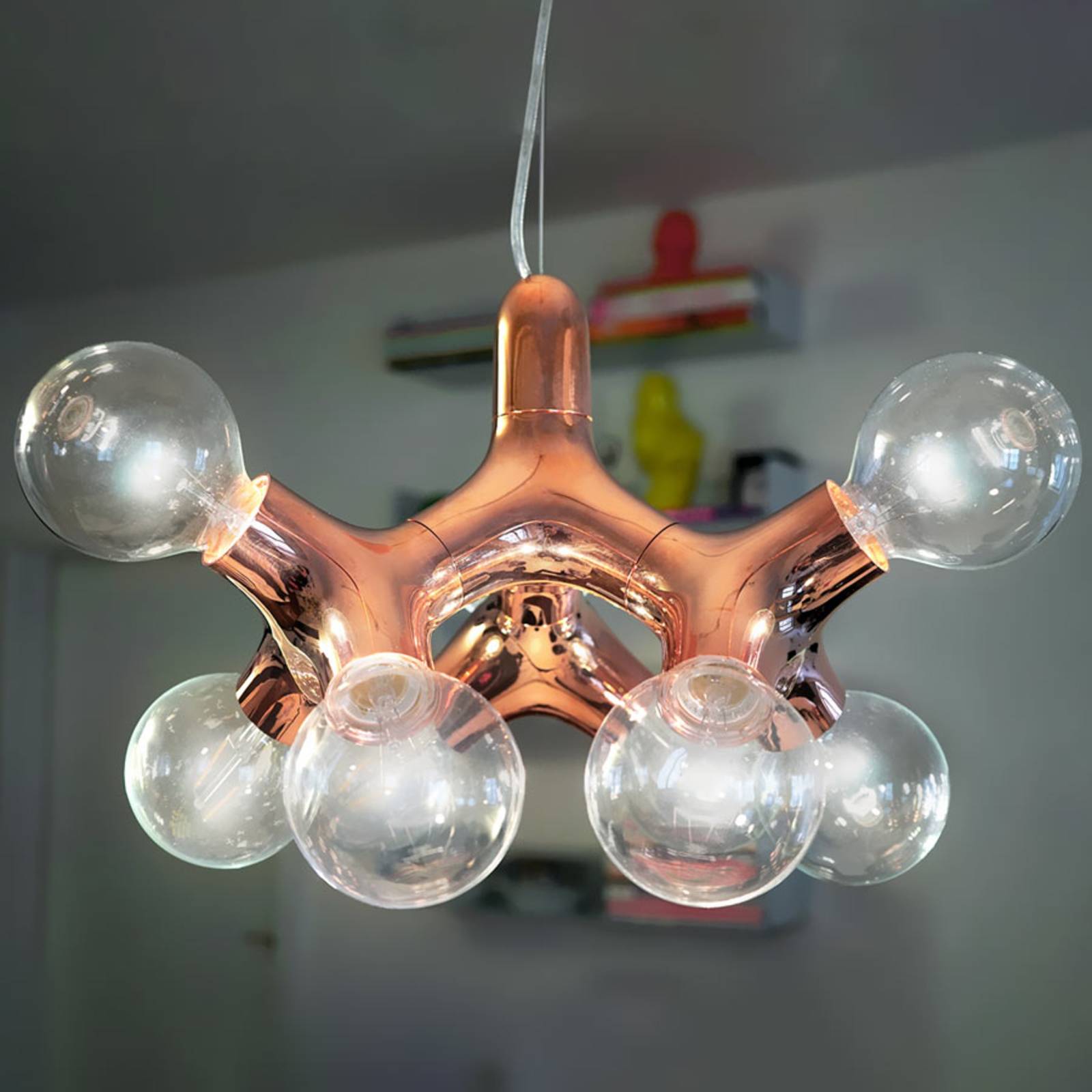 next DNA Chandelier - Designer-Kronleuchter kupfer von Next