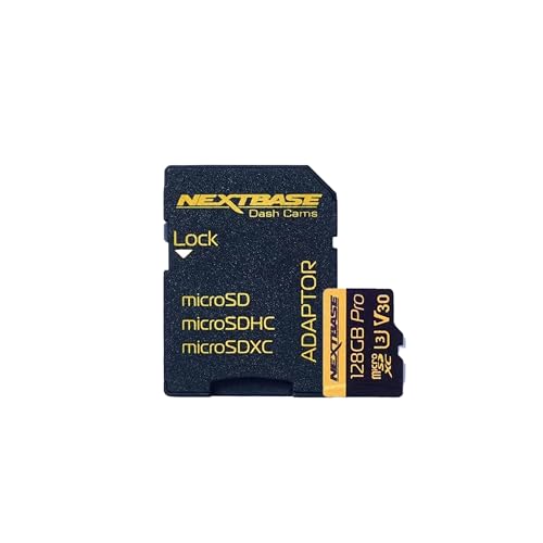 Nextbase® Dashcam Micro SD Karte – 128 GB Speicherkarte, Kompatibel mit Nextbase Dashcam 122, 222, 322GW, 422GW, 522GW und 622GW, einfaches Plug-and-Play von NextBase