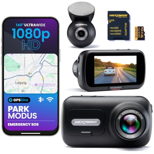 Nextbase 322GW Dashcam vorne + hinten mit Rücksichtkamera & 64GB SD Karte | WLAN, GPS & Emergency SOS | 1080p HD | Parkmodus | Magnetische Halterung Nextbase 322GW Dashcam vorne + hinten mit Rücksichtkamera & 64GB SD Karte | WLAN, GPS & Emergency SOS | 1080p HD | Parkmodus | Magnetische Halterung von NextBase