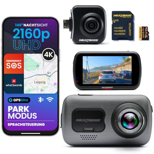 Nextbase 622GW Dashcam Auto + Rückkamera mit Zoom & 64GB SD Karte | 4K UHD, Bildstabilisierung, What3Words, GPS & Emergency SOS | Parkmodus Nextbase 622GW Dashcam Auto + Rückkamera mit Zoom & 64GB SD Karte | 4K UHD, Bildstabilisierung, What3Words, GPS & Emergency SOS | Parkmodus von NextBase