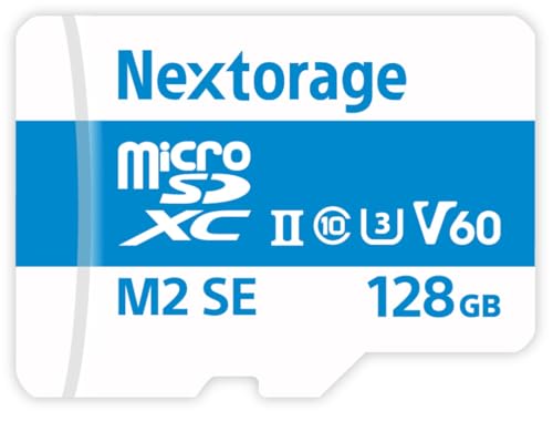 Nextorage Japanischer Hersteller UHS-II Micro SD Karte 128GB microSDXC U3 V60 Max.Lesegeschwindigkeit 280MB/s Max.Schreibgeschwindigkeit 100MB/s NX-M2SE128G microSD Karte Nextorage Japanischer Hersteller UHS-II Micro SD Karte 128GB microSDXC U3 V60 Max.Lesegeschwindigkeit 280MB/s Max.Schreibgeschwindigkeit 100MB/s NX-M2SE128G microSD Karte von Nextorage