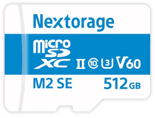 Nextorage Japanischer Hersteller UHS-II Micro SD Karte 512GB microSDXC U3 V60 Max.Lesegeschwindigkeit 280MB/s Max.Schreibgeschwindigkeit 190MB/s NX-M2SE512G microSD Karte Nextorage Japanischer Hersteller UHS-II Micro SD Karte 512GB microSDXC U3 V60 Max.Lesegeschwindigkeit 280MB/s Max.Schreibgeschwindigkeit 190MB/s NX-M2SE512G microSD Karte von Nextorage