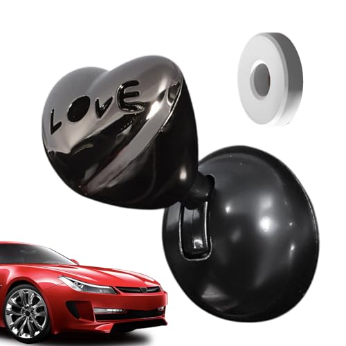 Button Heart Car - Heart Engine Joystick, Auto Druck zum Startknopfabdeckungen | Hearts Engine Metal Start Stop Joystick, Heart's Joy Stick Cars Starter, Kfz -Innenraumzubehör für Autowagen von Nexusectar