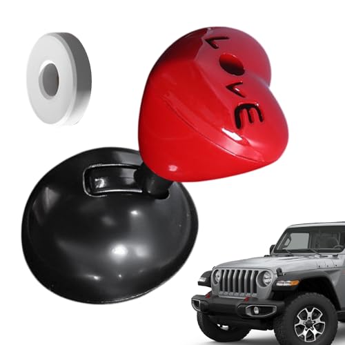Heart Car Button - Starter Herzknopf, Hearts Car Starter Buttons Cover | Hearts Motor Start Stopphebel, Herzstartknöpfe Joystick, Kfz -Innenraumzubehör für Fahrzeug Van's Truck von Nexusectar