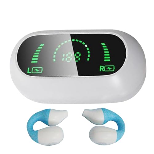 Offene Ohrohrhörer, Über Die Ohrohrohrhörer - Clip On Wireless Ohrhörer - Druckfreier Verschlei Langlebig Sichere Passform, Echte Drahtlose Ohrhörer Mit Ladekoffer, Schweißfest, Wasserdichtes Headset, von Nexusectar