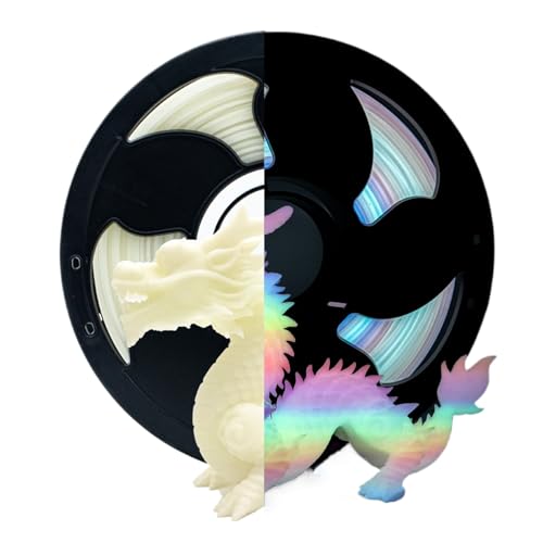 Regenbogen 3D -Druckfilament - Regenbogenfilament, Glühdfilament | Leuchtend Im Dunklen Filament, Hochpräziser Mehrfarbiger Spulen, Gradientenstandarddrucker Ender 3 D Druckseidenspulen Für Hobbyisten Regenbogen 3D -Druckfilament - Regenbogenfilament, Glühdfilament | Leuchtend Im Dunklen Filament, Hochpräziser Mehrfarbiger Spulen, Gradientenstandarddrucker Ender 3 D Druckseidenspulen Für Hobbyisten von Nexusectar