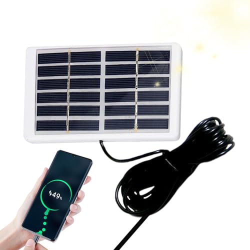 Schnelles Solarbatterieladegerät, Solarpanel-Ladegerät Für Camping - Solarpanel Typ C Schnellladegerät | 1,2 W 6 V Solarbetriebener Akku, Solarladegerät, Tragbares Solarladepanel Für Camping, Wandern Schnelles Solarbatterieladegerät, Solarpanel-Ladegerät Für Camping - Solarpanel Typ C Schnellladegerät | 1,2 W 6 V Solarbetriebener Akku, Solarladegerät, Tragbares Solarladepanel Für Camping, Wandern von Nexusectar