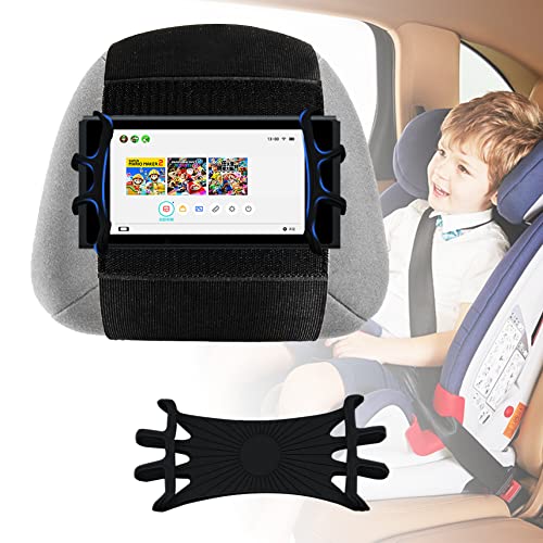 Tablet Halterung Auto, LKW Tablet Kopfstützenhalterung, Universal KFZ iPad Halter mit Silikon Haltenetz für Allen Kindle Fire, iPad und Tablet mit - Schwarz (Small Silicone Net (3.5''-7.5'')) von Neyyuse