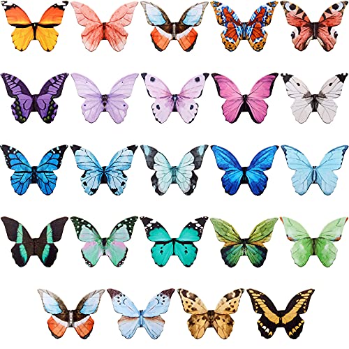 24 Stücke Schmetterling Magnetische Lesezeichen Magnetseiten Marker Faltbarer Schmetterling Seitensclip Süße Lesezeichen für Kinder, Studenten, Die Lesen, Büro Material, Geschenke von Nezyo