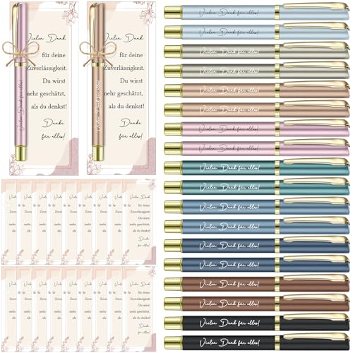 Nezyo 18 Sets Geschenke zur Wertschätzung Der Mitarbeiter Dankeschön Geschenke für Kollegen Motivierender Kugelschreiber mit Lesezeichenkarte Motivierende Geschenk zu Geben Team Kollege(Lob) von Nezyo