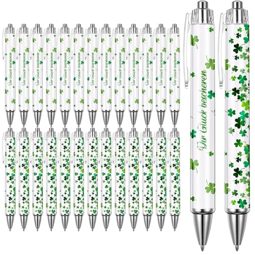 Nezyo 24 Stück Dankeschön Kugelschreiber Stifte mit Spruch Dir Glück bescheren Kugelschreiber mit Spickzettel Kleeblatt Abschied Spicker Stift Geschenke für Kollegen Lehrer Mitarbeiter Schule Büro Nezyo 24 Stück Dankeschön Kugelschreiber Stifte mit Spruch Dir Glück bescheren Kugelschreiber mit Spickzettel Kleeblatt Abschied Spicker Stift Geschenke für Kollegen Lehrer Mitarbeiter Schule Büro von Nezyo