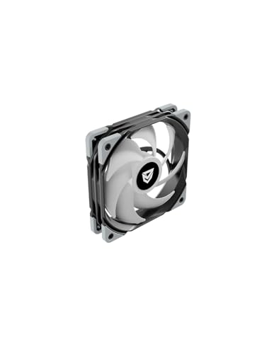 Nfortec KOIT Ventilator, 120 mm, A-RGB PWM Black, Kühlkörper und Flüssigkeitskühlung, anpassbare Beleuchtung, leiser Betrieb, PWM-Steuerung, 120 mm, DC 12 V, kompatibel mit Chassis und Radiatoren von Nfortec