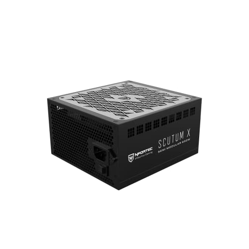 Nfortec - SCUTUM X Netzteil 850W Semi Modular ATX 80+ Bronze, 140mm Lüfter, Schwarz von Nfortec