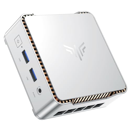 NiPoGi Mini PC Ιntel Alder Lake-N97(bis zu 3,6 GHz), 16 GB DDR4 512 GB M.2 SSD Mini Desktop Computer W-11 Pro, Dual-WiFi, HDMI 2.0, DP, 4K UHD Dual Display E2 Mini-PC mit VESA für Schule, Büro, Heim. von NiPoGi