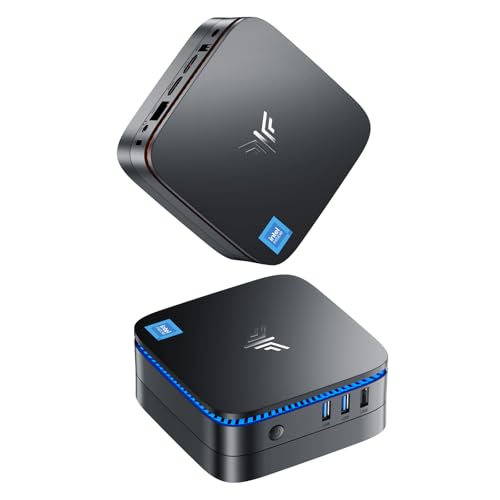NiPoGi AK1 PRO Mini PC Ιntel 11th Gen N5105(bis zu 2.9GHz), 12GB DDR4 256GB SSD Kleiner Desktop Computer, Unterstützt 2.5inch SSD, 4K HD, Dual Display, 2.4/5G WiFi, Gigabit Ethernet, BT4.2 von NiPoGi