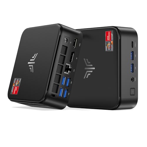 NiPoGi E3B Mini PC AMD Ryzen 7 5700U 32GB Dual DDR4 512GB Nvme PCle3.0 SSD Micro Desktop Computer mit Radeon RX Vega 8 Support DP+HDMI-Type-C 4K,WiFi 6,BT5.2 Für Business/Home/Office/Light Gaming von NiPoGi