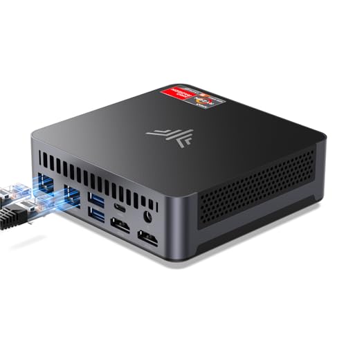 NiPoGi AM21 Mini PC ΑΜD Ryzen 9 6900HX(8C/16T, Biz zu 4,9GHz),Mini Computer 16GB DDR5 4800MHz + 512GB NVMe PCIe3.0 SSD,WiFi6/BT5.2/4 Display 4K@60Hz/HDMI+Typ-C+USB4 Desktop PC von NiPoGi