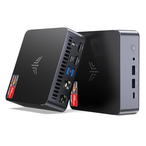 NiPoGi AM21 Mini PC АMD Ryzen 9 6900HX(8C/16T, bis zu 4,9 GHz), 16 GB DDR5 512 GB M.2 NVME SSD Mini-Desktop-Computer 𝖶-11 Pro, AMD Radeon 680M, 4K Quad-Screen-Display, 2X HDMI, USB 4,WiFi 6, Dual LAN von NiPoGi