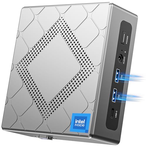 NiPoGi CK10 Mini PC 32 GB DDR4 RAM, Ιntel i5-12450H (bis zu 4,4GHz, 8C/12T) Mini PC WiFi 6, 1024 GB (1 TB) M.2 SSD Mini-Desktop-Computer, 4K UHD Triple Display/BT 5.2/USB 3.2 für Büro/Geschäft/Schule von NiPoGi
