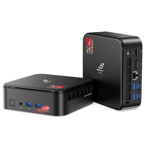 NiPoGi Mini PC Mit ΑΜD Ryzen 5 7430U(Bis zu 4.3GHz, 6C/12T, Besser Als 5500U/5675U),16GB RAM/512GB SSD, WiFi 6/BT 5.2/Mini Desktop Computer 4K Triple Display/VESA Unterstützt von NiPoGi