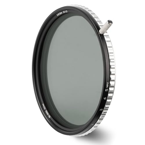 NiSi 86mm True Color Variabler ND Filter 1-5 Blenden (ND2-ND32) VND Vario ND Neutral Graufilter, Optisches Glas mit Multi-Nano-Beschichtung von NiSi