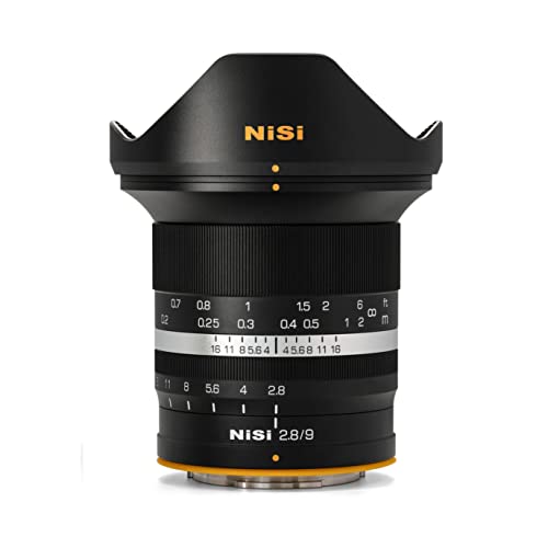 NiSi 9mm F2.8 ASPH Sonnensterne Ultra-Weitwinkel APS-C System Kamera Objektiv für Fujifilm X-Mount von NiSi