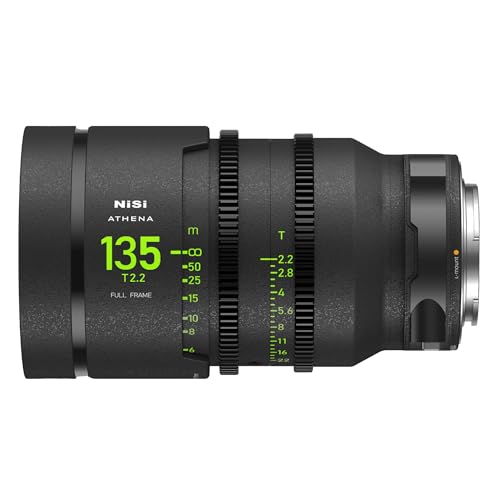 NiSi Athena 135mm T2,2 Prime Cine Objektiv Vollformatobjektiv für Leica/Sigma/Lumix L-Mount von NiSi