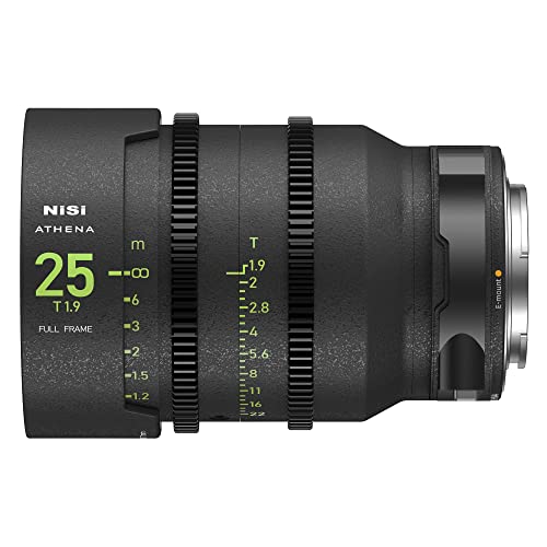 NiSi Athena 25mm T1,9 Prime Cine Objektiv Vollformatobjektiv für Sony E-Mount von NiSi