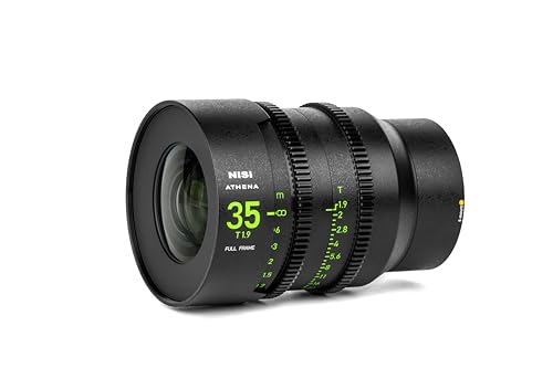 NiSi Athena 35mm T1,9 Prime Cine Objektiv Vollformatobjektiv für Sony E-Mount (Ohne Drop-In-Filter) von NiSi