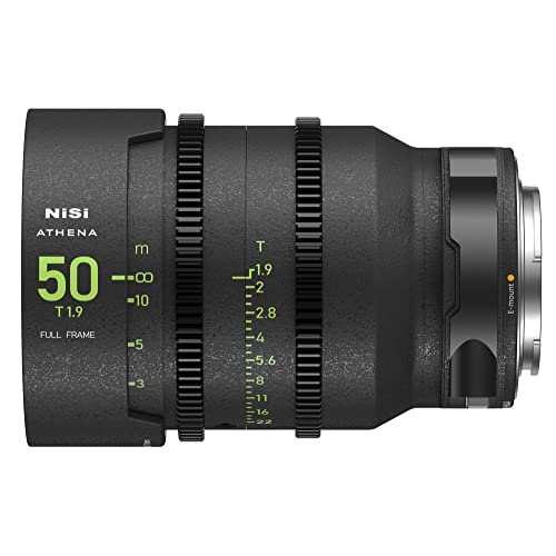 NiSi Athena 50mm T1,9 Prime Cine Objektiv Vollformatobjektiv für Sony E-Mount von NiSi