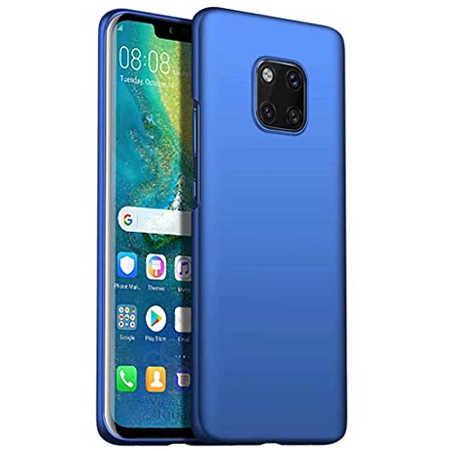 NiaCoCo Kompatibel mit Huawei Mate 20 Pro Hülle Harter PC Silikon stoßfest Ultra dünn Anti Scratch Telefon Schutzhülle zum Huawei Mate 20 Pro Handyhülle-Blau von NiaCoCo