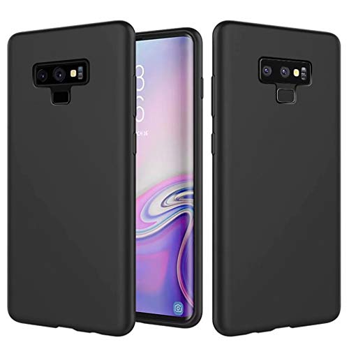 NiaCoCo Schutzhülle für Samsung Galaxy Note 9, ultradünn, stoßfest, Silikon, Flüssigkeit, Gel, weich, Mikrofaser, Gummi, gestreift, Schwarz von NiaCoCo