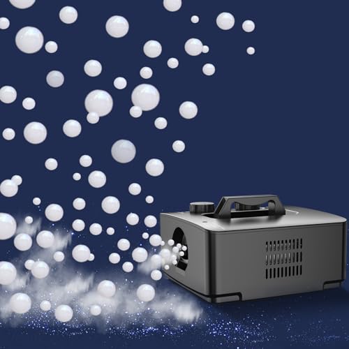 Nebelmaschine, 2 in 1 Fog Bubble Machine, 400W No-Spill Smoke Bubble Maker, Portable Bubble Fogger, Bubble Fog Combo Machine für Indoor Outdoor Party Halloween Weihnachten Hochzeit Geburtstag (Black) Nebelmaschine, 2 in 1 Fog Bubble Machine, 400W No-Spill Smoke Bubble Maker, Portable Bubble Fogger, Bubble Fog Combo Machine für Indoor Outdoor Party Halloween Weihnachten Hochzeit Geburtstag (Black) von NiaNex