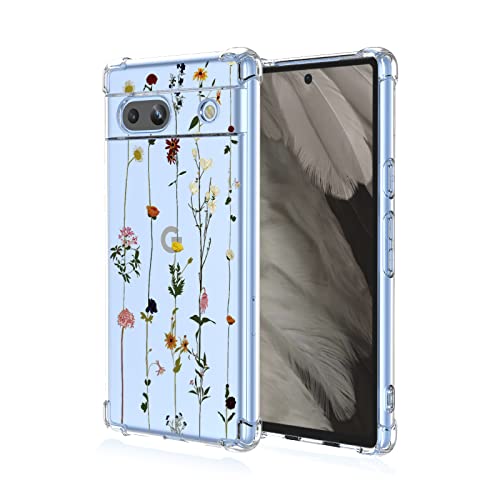 Niaoszhex Blume Fall Hülle für Google Pixel 7A,TPU-Material,Drop-Proof Fall,volle Vier Ecken Schutzhülle.(A96) von Niaoszhex