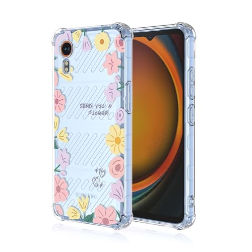 Niaoszhex Blume Fall Hülle für Samsung Galaxy Xcover 7,TPU-Material,Drop-Proof Fall,volle Vier Ecken Schutzhülle.(A14) von Niaoszhex