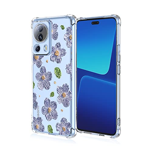 Niaoszhex Blume Fall Hülle für Xiaomi 13 lite,TPU-Material,Drop-Proof Fall,volle Vier Ecken Schutzhülle.(A89) von Niaoszhex