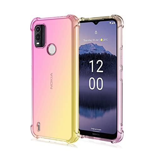 Niaoszhex Hülle für Nokia G11 Plus, TPU-Silikonhülle, Anti-Fall-Softshell, Vier-Ecken-Airbag,Anti-Drop staubdicht Stoßfest Hülle (Rosa Gold) von Niaoszhex