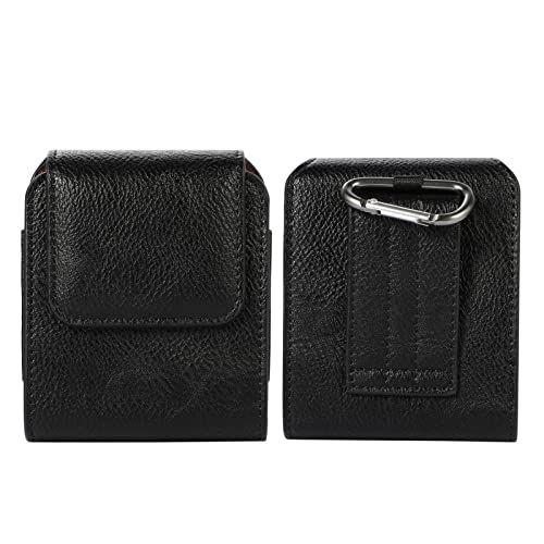 Niaoszhex Universal Folding Screen Phone Case Cover Phone Holster Gürteltasche für: Samsung Galaxy Z Flip/Flip3 5G/Flip4/Flip5,Huawei P50 Pocket, Motorola Razr 5G/Razr 2019 usw.(3136 Schwarz) von Niaoszhex