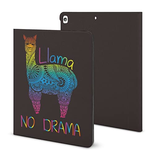 Schutzhülle für iPad 9. Generation, iPad Air 5. Generation, Lama, kein Drama, niedlicher Druck, iPad Pro 11 Zoll, iPad Hülle 10,2, 10,9 Zoll (27,7 cm), mit Stifthalter und Ständer (TPU-Leder) von Niapessel
