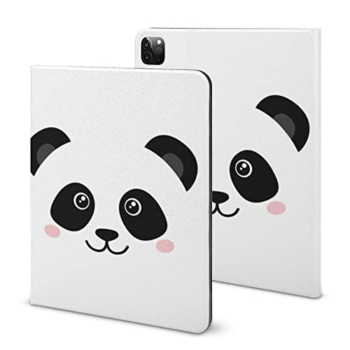 Schutzhülle für iPad 9. Generation, iPad Air 5. Generation, niedlicher Panda-Gesichtsdruck, iPad Pro 11 Zoll, iPad Hülle 10,2, Hülle 10,9 Zoll mit Stifthalter und Ständer (TPU-Leder) von Niapessel