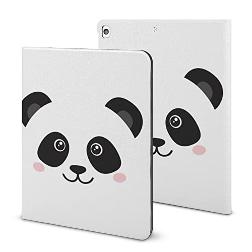 Schutzhülle für iPad 9. Generation, iPad Air 5. Generation, niedlicher Panda-Gesichtsdruck, iPad Pro 11 Zoll, iPad Hülle 10,2, Hülle 10,9 Zoll mit Stifthalter und Ständer (TPU-Leder) von Niapessel