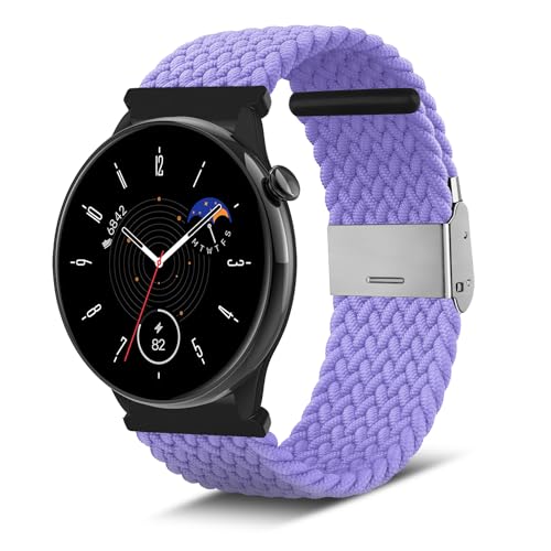 Niboow 20mm Armband für Amazfit GTR Mini/GTS 4/GTS 4 Mini/GTS 2 Mini/GTS 3/GTS 2/GTS 2e, Geflochtenes Nylon Ersatzband Armband für Amazfit Bip 3 Pro/Bip 3/Bip S/Bip U Pro/Bip S Lite - Violett Niboow 20mm Armband für Amazfit GTR Mini/GTS 4/GTS 4 Mini/GTS 2 Mini/GTS 3/GTS 2/GTS 2e, Geflochtenes Nylon Ersatzband Armband für Amazfit Bip 3 Pro/Bip 3/Bip S/Bip U Pro/Bip S Lite - Violett von Niboow