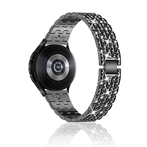 Niboow 20mm Armband für Samsung Galaxy Watch 6 Classic 43mm 47mm/Watch 6 40mm 44mm/Watch 5 40mm 44mm, Diamant Uhrenarmband für Amazfit GTR Mini/GTS 4/GTS 4 Mini/Bip 3 Pro/Bip 3/GTS 3/GTS 2e - Schwarz Niboow 20mm Armband für Samsung Galaxy Watch 6 Classic 43mm 47mm/Watch 6 40mm 44mm/Watch 5 40mm 44mm, Diamant Uhrenarmband für Amazfit GTR Mini/GTS 4/GTS 4 Mini/Bip 3 Pro/Bip 3/GTS 3/GTS 2e - Schwarz von Niboow